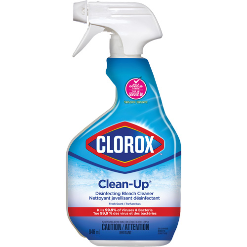 Clean-Up&reg; Disinfecting Bleach Cleaner Spray, 946 ml, Trigger Bottle Maritime Industrial Rubber