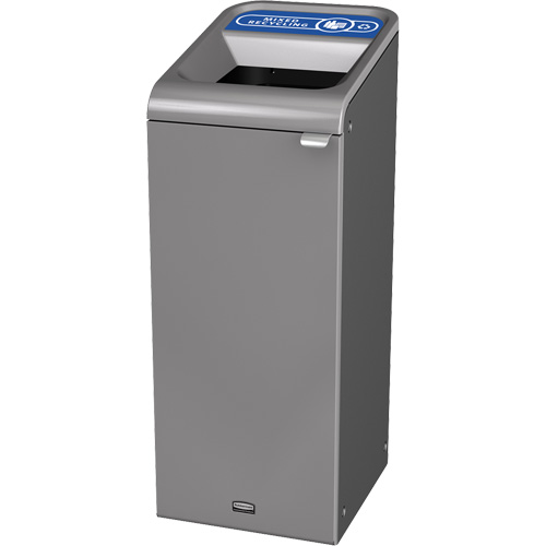 Conteneur pour d&eacute;chets de recyclage m&eacute;lang&eacute;s Configure, Vrac/Bord de rue/De bureau, Acier, 15 gal. US Maritime Industrial Rubber