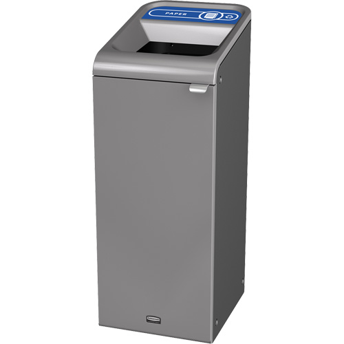 Conteneur pour d&eacute;chets de papier Configure, Vrac/Bord de rue/De bureau, Acier, 15 gal. US Maritime Industrial Rubber