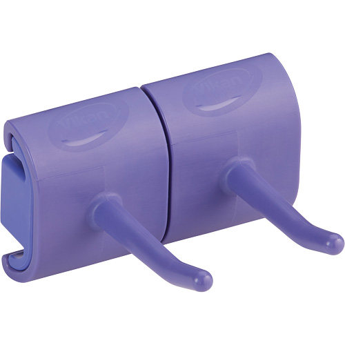 Double Hook Module for Hygienic Wall Bracket Maritime Industrial Rubber