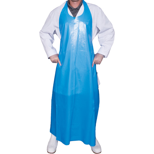 Top Dog 8 Mil. Apron, Polyurethane, 50" L x Blue Maritime Industrial Rubber