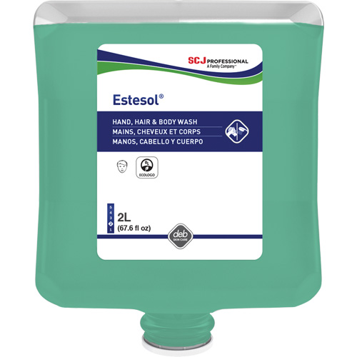Nettoyant pour les mains, les cheveux et le corps Estesol, 2 L, For&ecirc;t tropicale, Cartouche en plastique Maritime Industrial Rubber