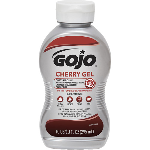 Hand Cleaner, Gel/Pumice, 295.74 ml, Bottle, Cherry Maritime Industrial Rubber