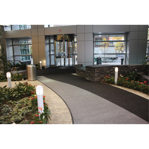Supreme Knob Entrance Matting, Wiper/Scraper, 13-5/12' x 75-1/2' x 7/16", Charcoal Maritime Industrial Rubber