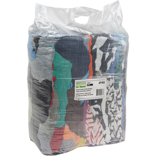 Chiffons fabriqu&eacute;s &agrave; partir de mat&eacute;riaux recycl&eacute;s, Coton, M&eacute;lange de couleurs, 25 lb Maritime Industrial Rubber