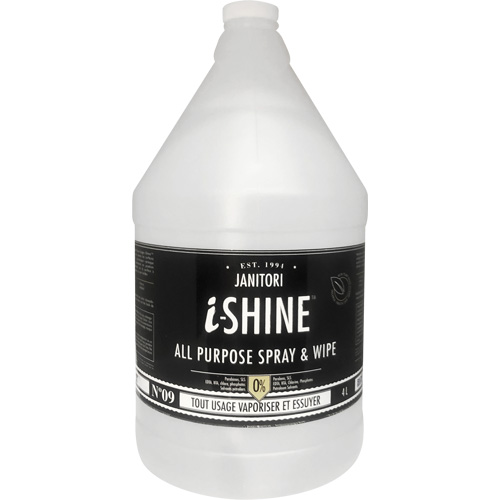 Janitori All-Purpose i-Shine Spray & Wipe, 4 L, Jug Maritime Industrial Rubber