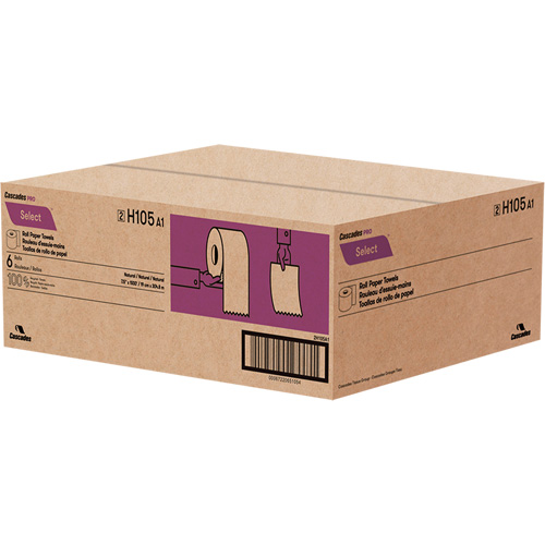 Pro Select&reg; High-Capacity Paper Towel, 1 Ply, Standard, 1000' L Maritime Industrial Rubber