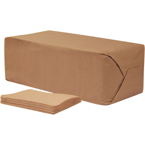 Pro Select&reg; Brown Napkins, 1 Ply, 12" x 12" Maritime Industrial Rubber