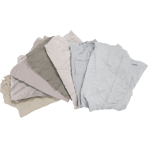 Chiffons fabriqu&eacute;s &agrave; partir de mat&eacute;riaux recycl&eacute;s, Coton, Blanc, 10 lb Maritime Industrial Rubber