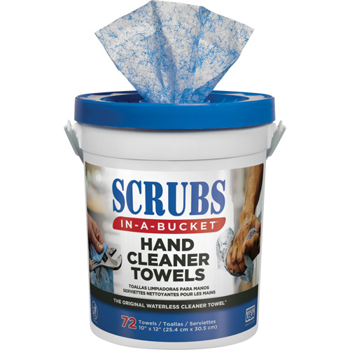 Hand Cleaner Towels, 72 Wipes, 12" x 10" Maritime Industrial Rubber