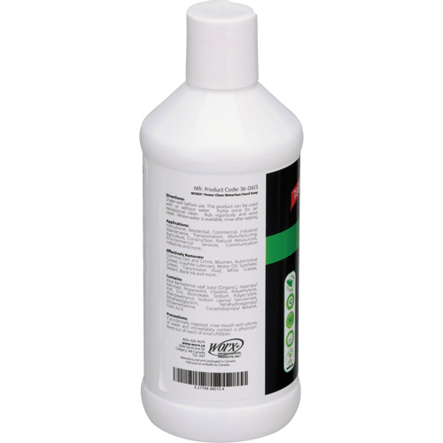 Savon pour les mains sans eau Power Clean, Liquide, 384 ml, Sans parfum Maritime Industrial Rubber