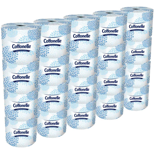 Papier hygi&eacute;nique professionnel Cottonelle, 2 Pli, 451 Feuilles/Rouleu, Blanc Maritime Industrial Rubber