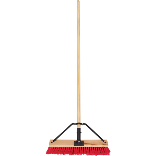 Balai-brosse &agrave; manche renforc&eacute;, 18", Moyen, Soies PVC Maritime Industrial Rubber