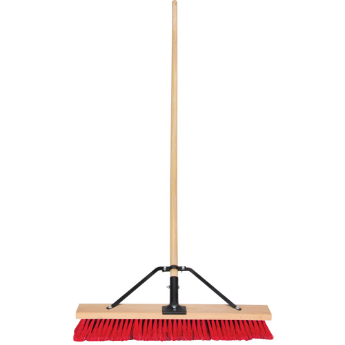 Balai-brosse &agrave; manche renforc&eacute;, 24", Moyen, Soies PVC Maritime Industrial Rubber