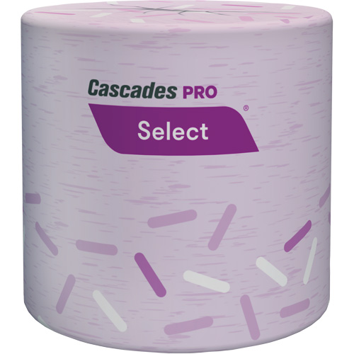 PRO Select&reg; Bathroom Tissue, 1 Ply, 1000 Sheets/Roll, White Maritime Industrial Rubber