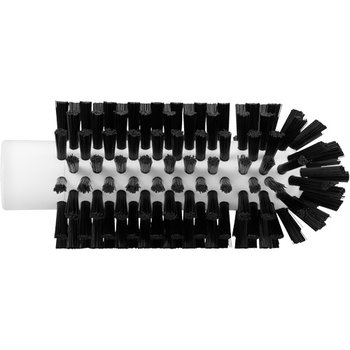Cleaning Brush, Stiff Bristles, 5-7/10" Long, Black Maritime Industrial Rubber