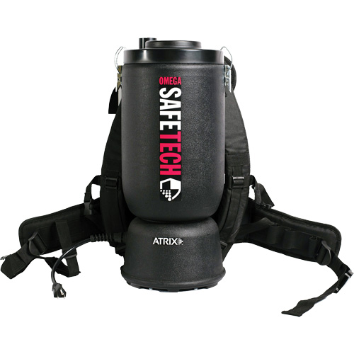 Omega SafeTech HEPA Backpack Vacuum Maritime Industrial Rubber