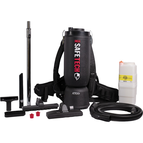 Omega SafeTech HEPA Backpack Vacuum Maritime Industrial Rubber