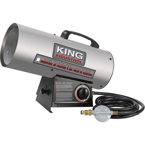 Forced Air Construction Heater, Contractor, Propane, 60000 BTU/H Maritime Industrial Rubber