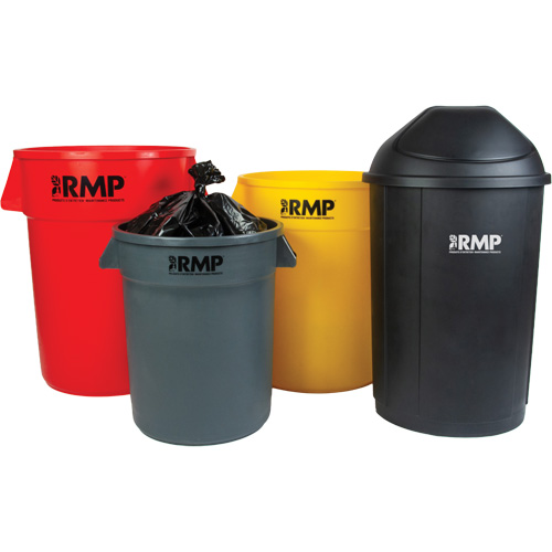 Garbage Bin, Polyethylene, 44 US gal. Maritime Industrial Rubber