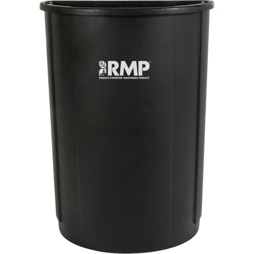 Poubelle demi-ronde, Poly&eacute;thyl&egrave;ne, 21 gal. US Maritime Industrial Rubber