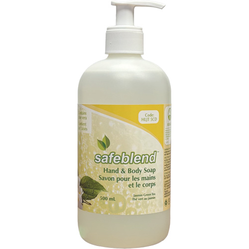 Savon pour les mains et le corps au th&eacute; vert et jasmin, Liquide, 500 ml, Parfum&eacute; Maritime Industrial Rubber