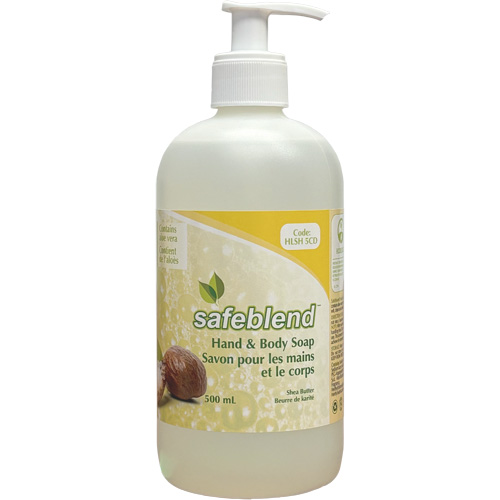 Shea Butter Hand & Body Soap, Liquid, 500 ml, Scented Maritime Industrial Rubber