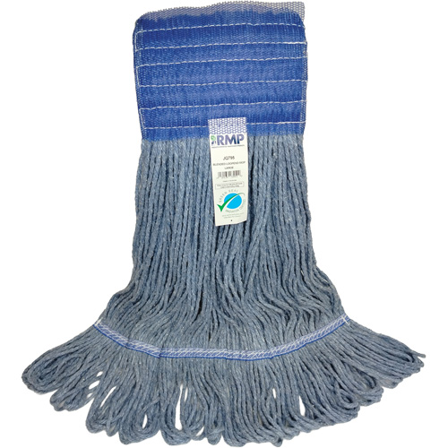 T&ecirc;te de vadrouille &agrave; bande large, Antimicrobien/Finition de plancher/Sp&eacute;cialis&eacute;, Coton/Rayonne/Synth&eacute;tique, Style Boucle Maritime Industrial Rubber