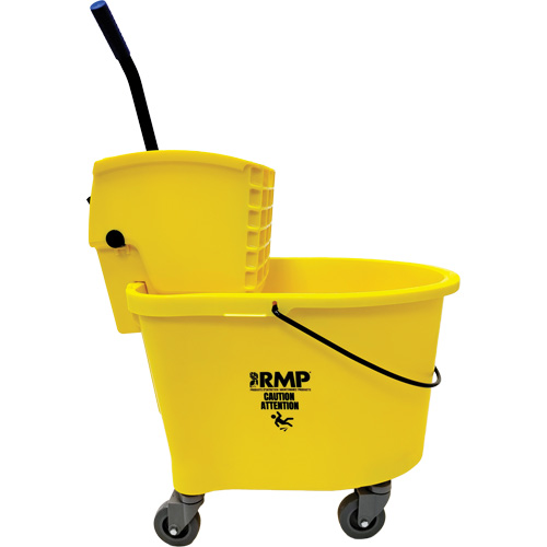Seau pour vadrouille, Pression lat&eacute;rale, 8,75 gal. US (35 pintes) Maritime Industrial Rubber