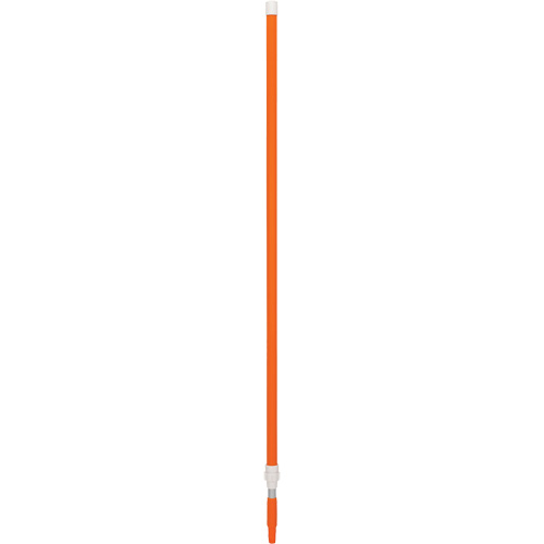 Handle, Broom/Brush/Dust Mop/Pad Holder/Scraper/Squeegee/Wet Mop, Orange, Telescopic, 62" - 109-2/5" L Maritime Industrial Rubber
