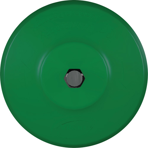 HyDrive Round Drill Brush, Extra Stiff Bristles, 3-1/10" Long, Green Maritime Industrial Rubber