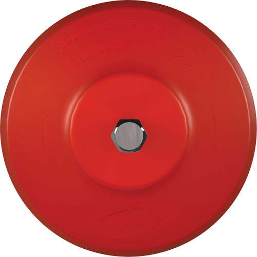 Brosse ronde HyDrive pour perceuse, Soies Tr&egrave;s ferme, Longueur de 3-1/10", Rouge Maritime Industrial Rubber