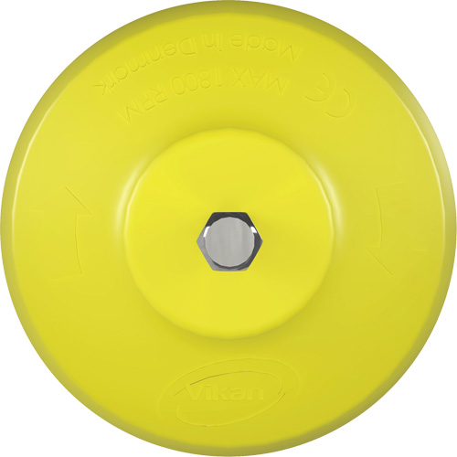 HyDrive Round Drill Brush, Extra Stiff Bristles, 3-1/10" Long, Yellow Maritime Industrial Rubber