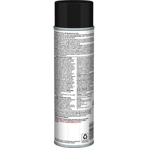 Nettoyant pour pi&egrave;ces de freins Pro Line avec tr&egrave;s faible teneur en COV, Canette a&eacute;rosol Maritime Industrial Rubber