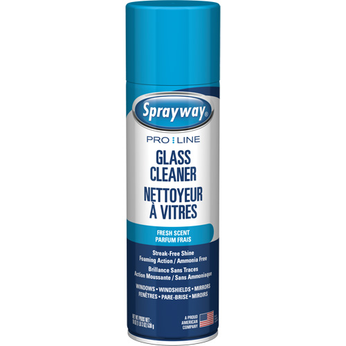 Nettoyant pour vitres Pro Line sans ammoniaque, au parfum frais, 19 oz., Canette a&eacute;rosol Maritime Industrial Rubber