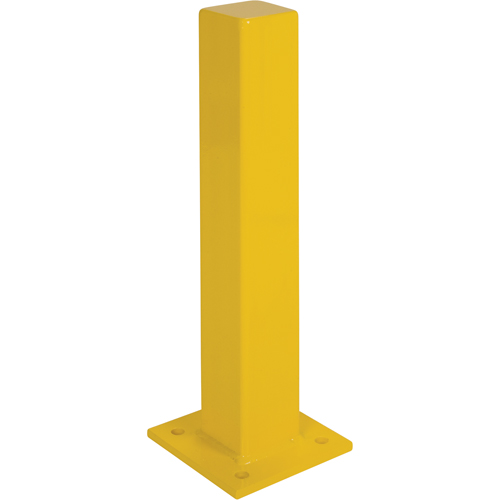 Butoirs robustes, Acier, 24" h x 4" la, Jaune Maritime Industrial Rubber
