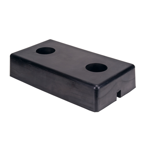 Molded Dock Bumpers, Rubber, 18" W x 4" D x 10" H Maritime Industrial Rubber