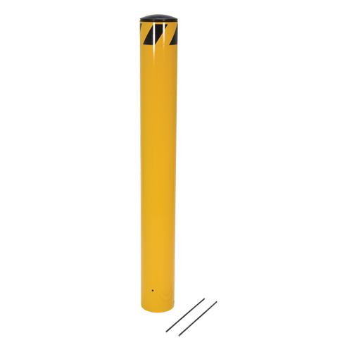 Bornes &agrave; couler, Acier, 36-1/2" h x 5-9/16" la, Jaune Maritime Industrial Rubber
