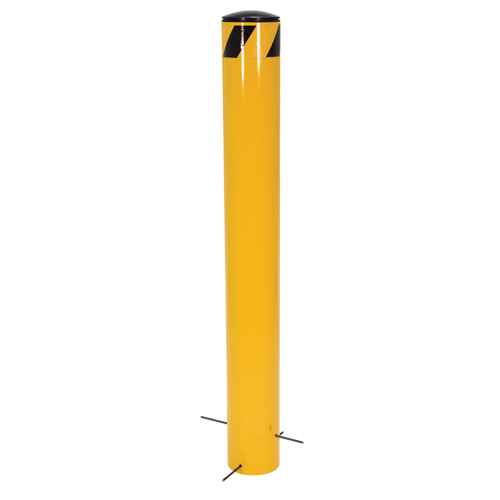 Bornes &agrave; couler, Acier, 36-1/2" h x 5-9/16" la, Jaune Maritime Industrial Rubber
