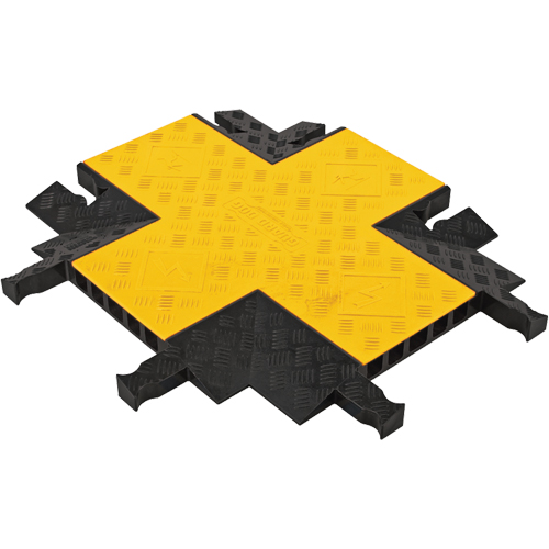 Yellow Jacket&reg; 5-Channel Heavy Duty Cable Protector - 4-Way Connector Maritime Industrial Rubber