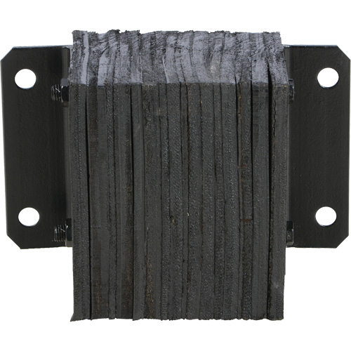 Laminated Dock Bumper, Horizontal, Rubber, 12" W x 6" D x 10" H Maritime Industrial Rubber