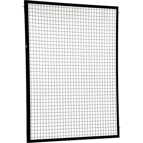 Adjustable Perimeter Guard Panel, 6' H x 5' W, Black Maritime Industrial Rubber