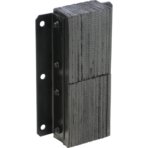 Laminated Dock Bumper, Vertical, Rubber, 13-1/4" W x 4-1/2" D x 20" H Maritime Industrial Rubber