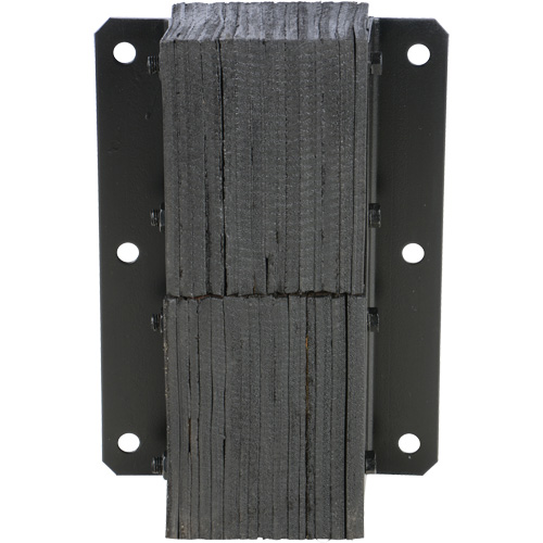 Laminated Dock Bumper, Vertical, Rubber, 13-1/4" W x 4-1/2" D x 20" H Maritime Industrial Rubber