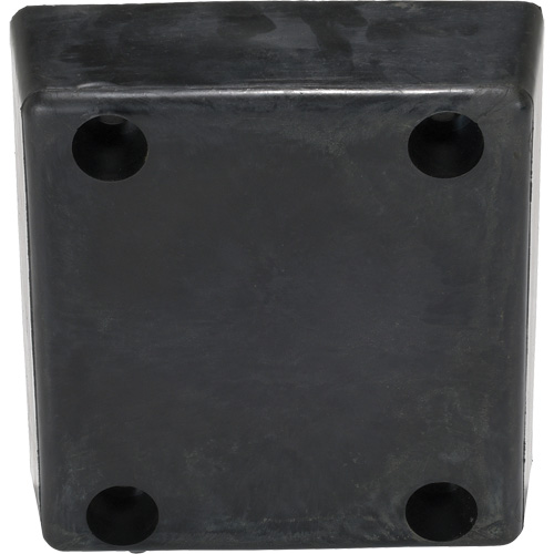 Molded Dock Bumper, Reinforced Rubber, 12" W x 4" D x 13" H Maritime Industrial Rubber