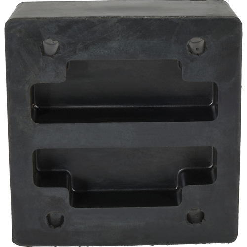Molded Dock Bumper, Reinforced Rubber, 12" W x 4" D x 13" H Maritime Industrial Rubber