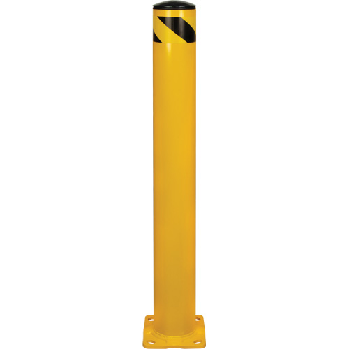Butoir de s&eacute;curit&eacute;, Acier, 42" h x 5-1/2" la, Jaune Maritime Industrial Rubber