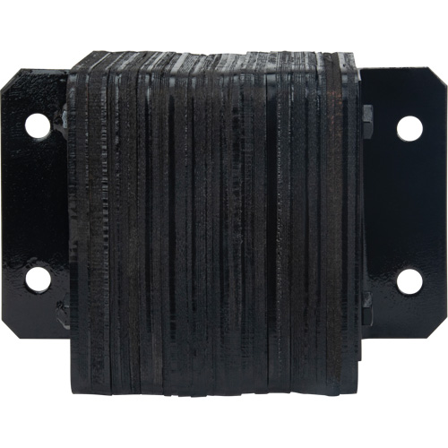 Laminated Dock Bumpers, Horizontal, Rubber, 12" W x 4" D x 10" H Maritime Industrial Rubber