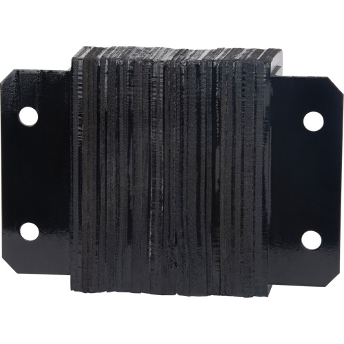 Laminated Dock Bumpers, Horizontal, Rubber, 12" W x 4" D x 10" H Maritime Industrial Rubber