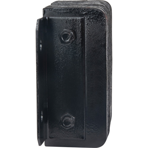 Laminated Dock Bumpers, Horizontal, Rubber, 12" W x 4" D x 10" H Maritime Industrial Rubber